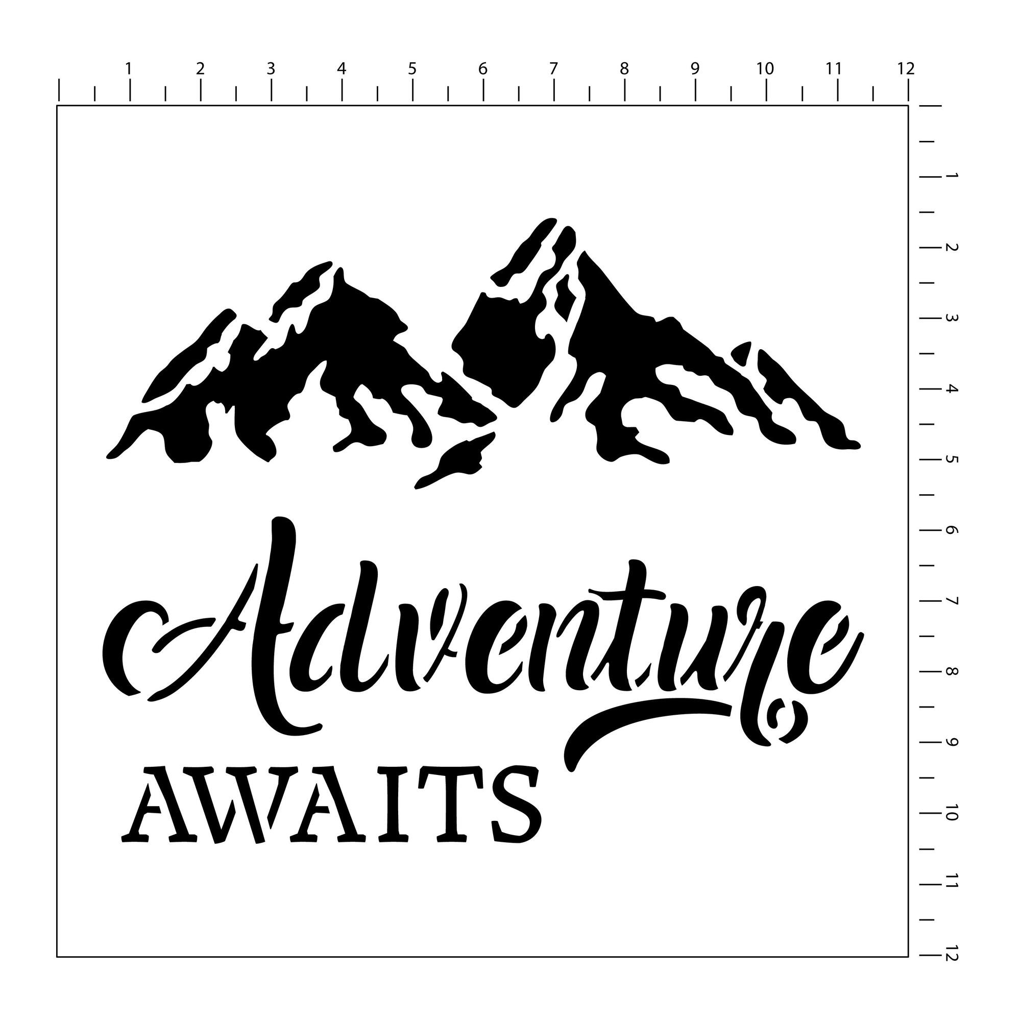 Camping & Travel Stencils by Craft Smart®, 12" x 12"